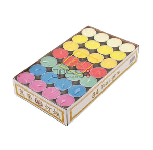 4小时 七彩84粒Tealight  4hrs Seven Colour 84 Tealight Candle - JossMarket 香荘